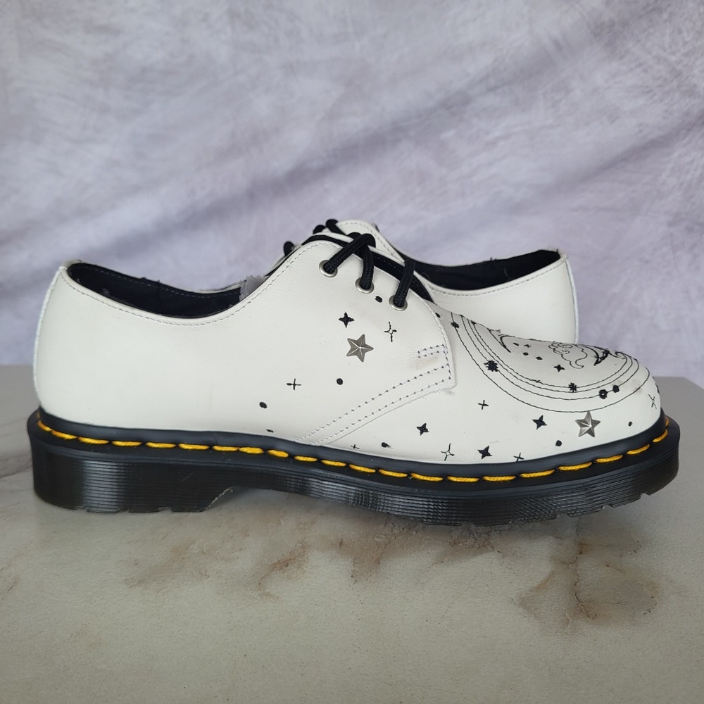Dr. Martens 1461 COSMIC Embroidered Oxfords Women's Size 8 White - Picture 10 of 16